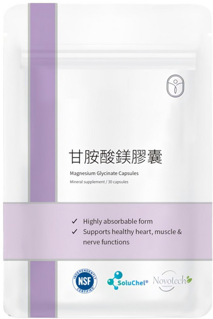 De Chuang 德創生技 甘胺酸鎂膠囊, 30顆, 1包