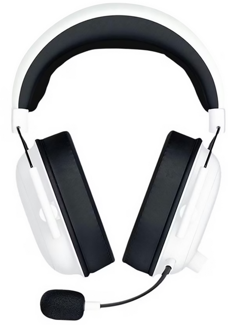 RAZER 雷蛇 BlackShark V2 X 黑鯊耳機麥克風 心型指向麥克風 7.1聲道 環繞音效 3.5 mm 音訊插孔裝置, RZ04-03240700-R3M1, 白色