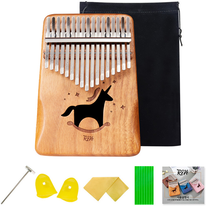 레브악기 어쿠스틱 마호가니 17음계 칼림바 RK10M, 1개
