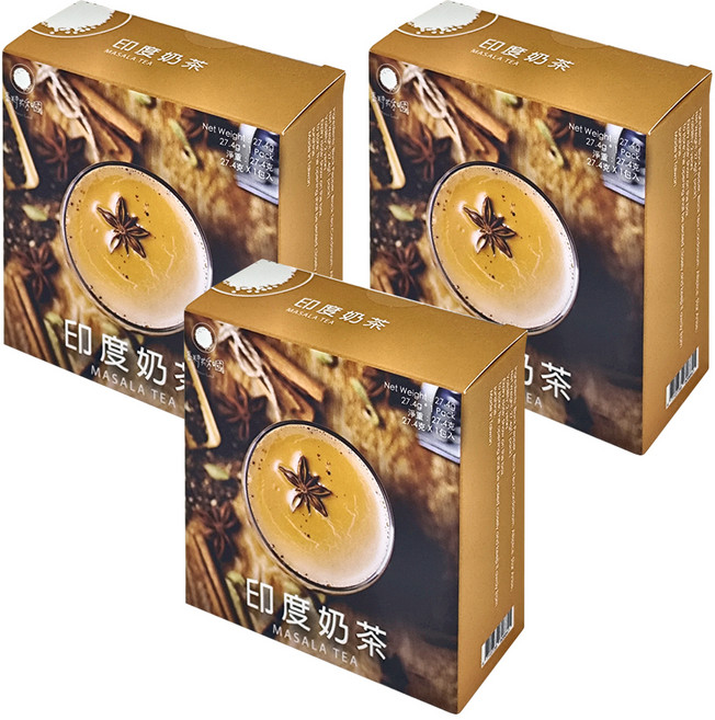 香料共和國 印度奶茶, 27.4g, 3盒, 1包