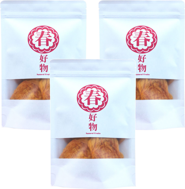 春哥好物 水果乾專賣 經典無加糖愛文芒果乾, 3個, 200g