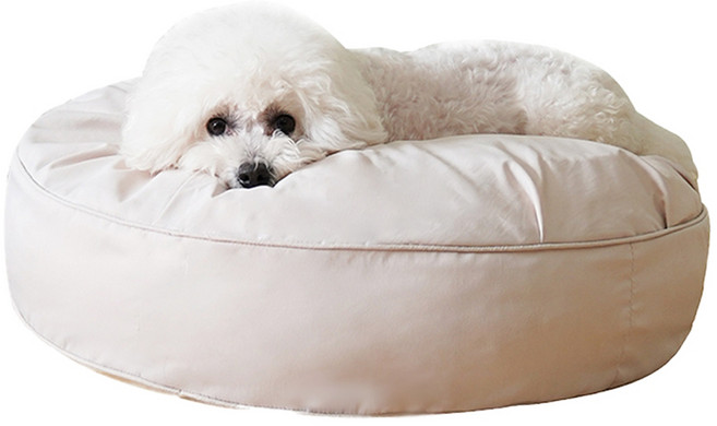 후즈펫 강아지 무중력 방석, 베이지, 1개