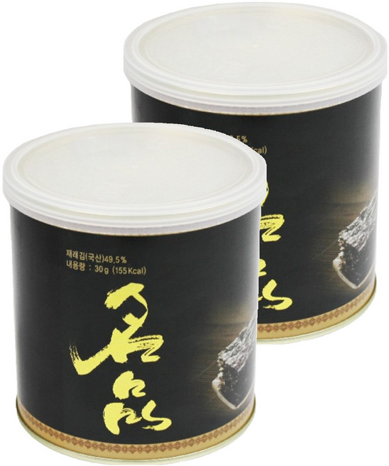 광천해저김 명품김, 30g, 2개
