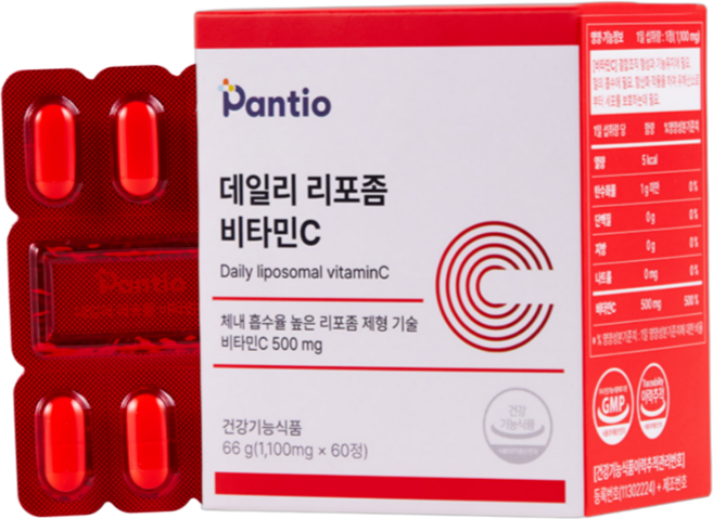 판티오 데일리 리포좀 비타민C 66g, 1개, 60정