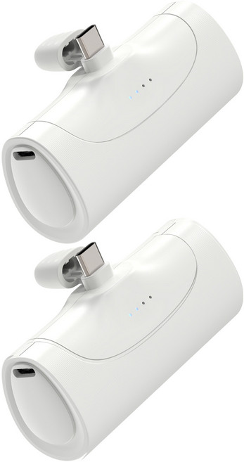 아이히트코리아 일체형 도킹 보조배터리 C타입단자 포트 2개입, TYPE1, WP-029C-4000(C타입)