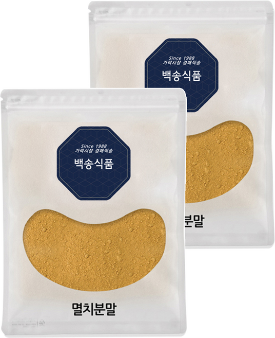 백송식품 천연조미료 멸치가루, 1kg, 2개