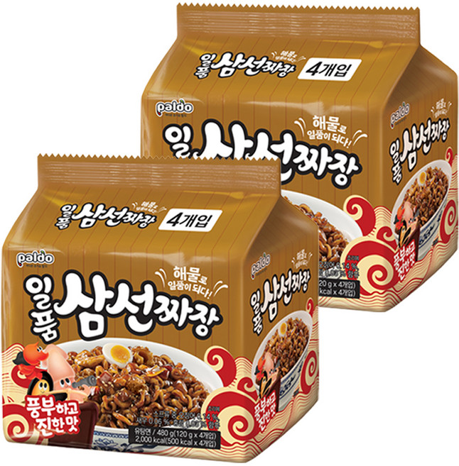 팔도일품 삼선짜장 120g, 8개