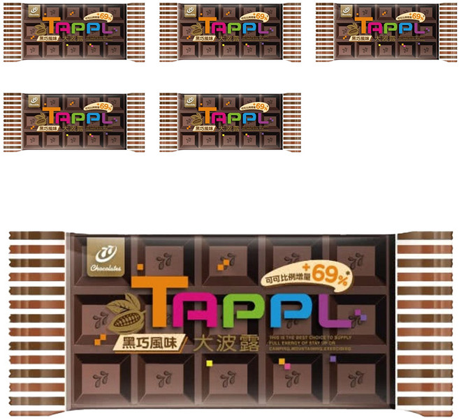 77 大波露 黑巧風味, 40g, 6包