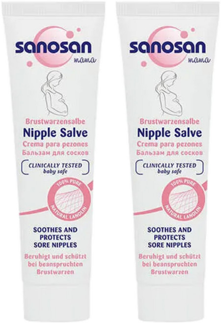 sanosan S孕女神乳尖修護羊脂膏, 2條, 30ml