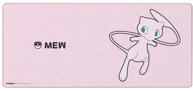 주연테크 포켓몬스터 유리섬유 대형 책상 게이밍 장패드, 1개, 뮤