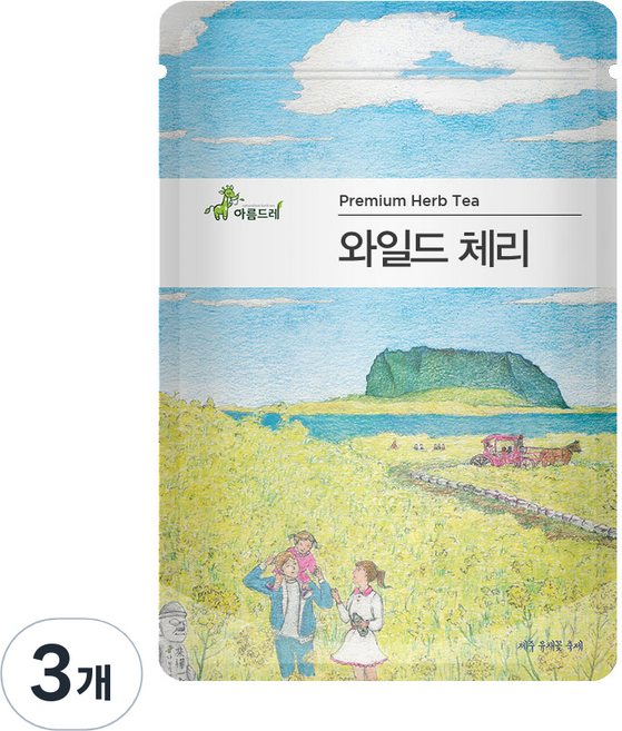 아름드레 삼각티백 와일드체리, 1.5g, 25개입, 3개