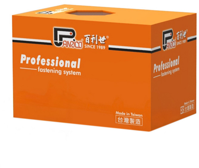 PANRICO 百利世 水泥螺絲 Set 200個 410不鏽鋼, 1盒