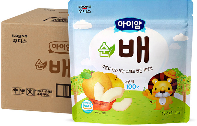 일동후디스 아이얌 동결건조 과일칩 순배, 15g, 10개