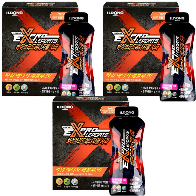 하이브리드에너지젤 헬스보조제 사과, 440g, 3박스