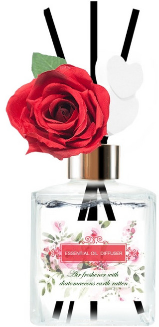 QIDINA 奇蒂可 玫瑰法國浪漫珪藻土擴香瓶, 微醺薰衣草, 200ml, 1瓶