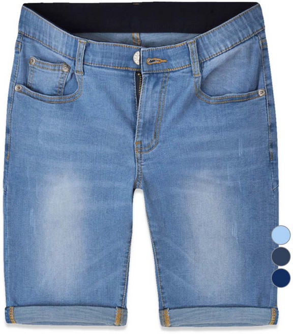 가이스토리 남성용 도미노 롤업 청반바지