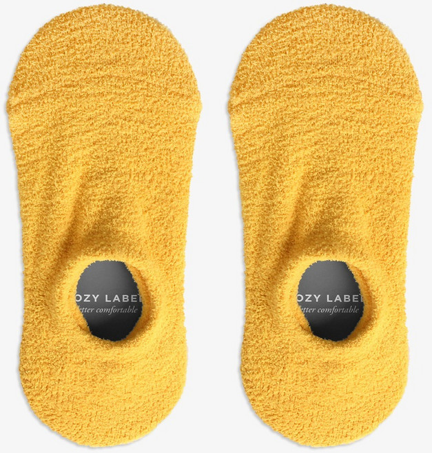 코지라벨 여성용 벗겨짐 방지 논슬립 프리미엄 수면 덧신 양말 2켤레