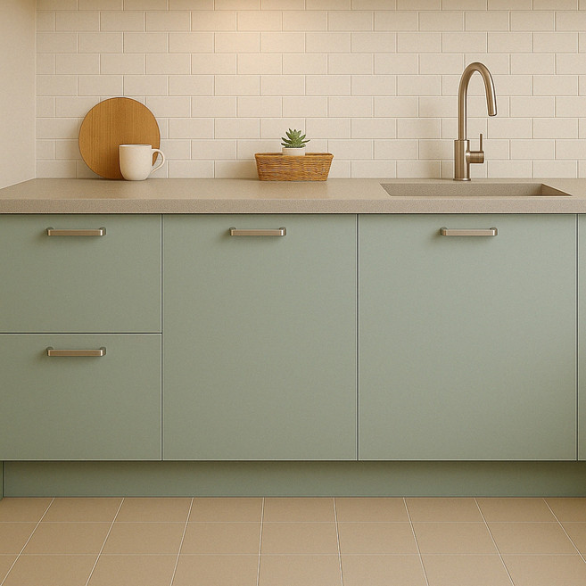 데코리아 접착식 단색칼라 방염필름 SOLID L 584, 테르베르테 그린그레이