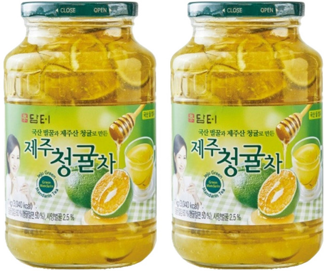 담터 제주 청귤차, 1kg, 1개입, 2개
