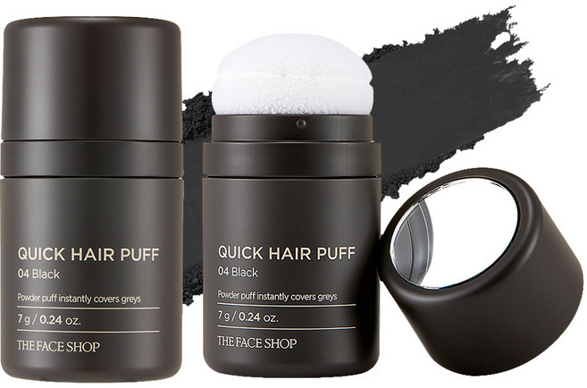 더페이스샵 퀵 헤어 퍼프 7g, 04블랙, 1개