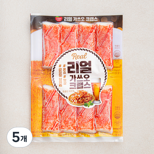 동원 리얼 가쓰오 크랩스, 144g, 5개