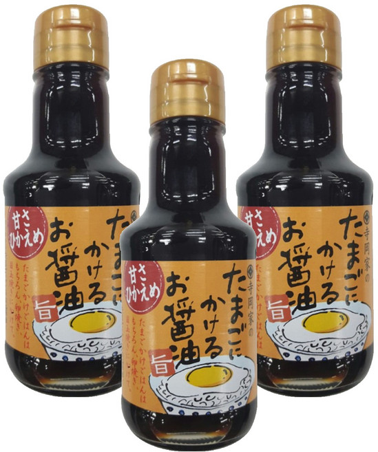 테라오카 계란에 뿌리는 간장소스 연한단맛, 150ml, 3개