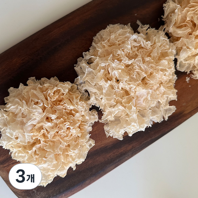 굳드림 흰목이버섯, 3개, 80g