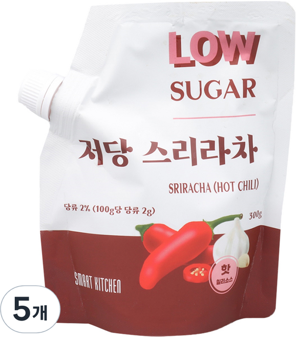 스마트키친 저당 스리라차 핫칠리, 300g, 5개