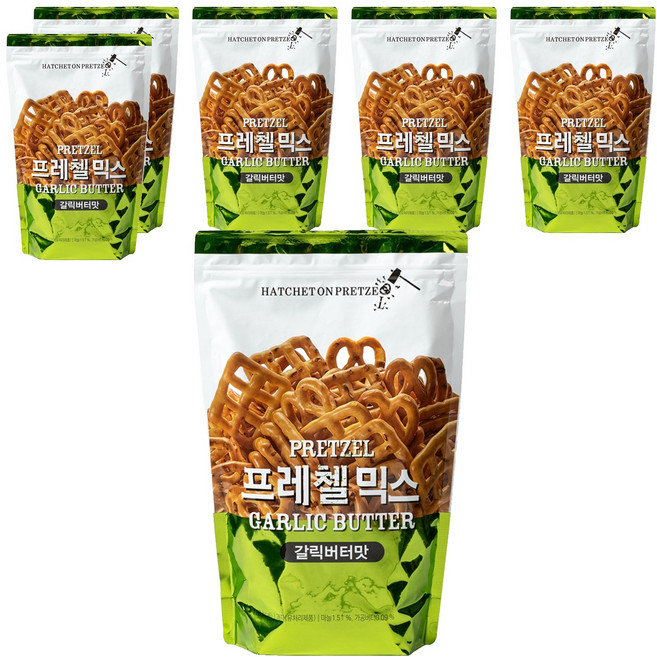 헤치트온프레첼 프레첼 믹스 갈릭버터맛, 800g, 6개