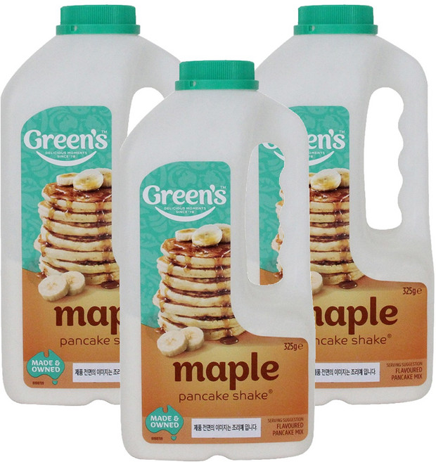 그린스 메이플 팬케이크 쉐이크, 325g, 3개