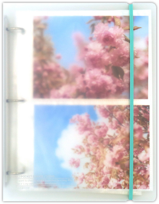 Befancy 3孔小卡活頁夾 + 貼紙, 30片, 透明