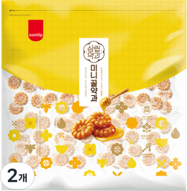 삼립 미니 꿀약과, 1kg, 2개