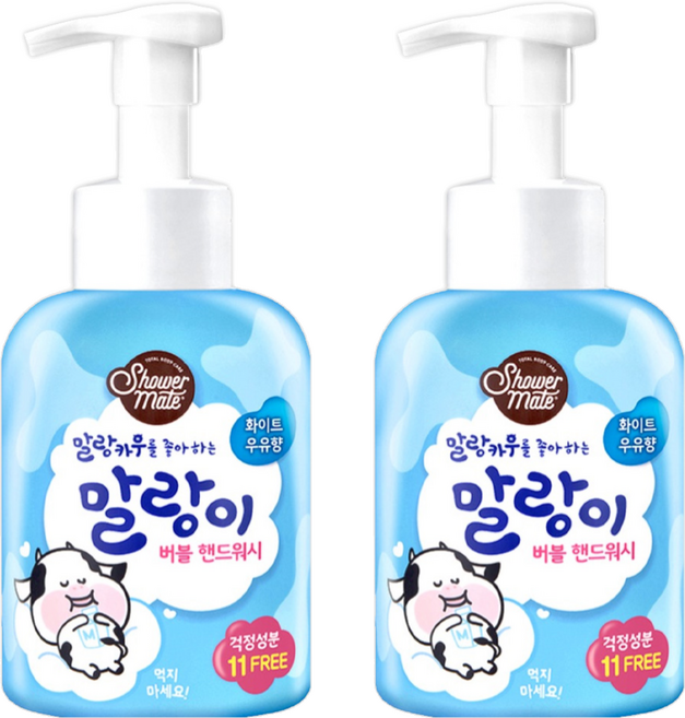 Shower mate 泡泡洗手慕斯 牛奶香, 500ml, 2瓶