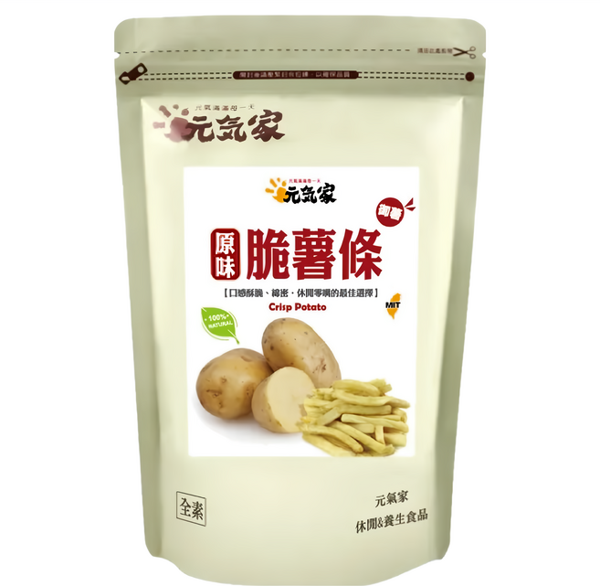 元氣家 御薯脆薯條 原味, 100g, 1包