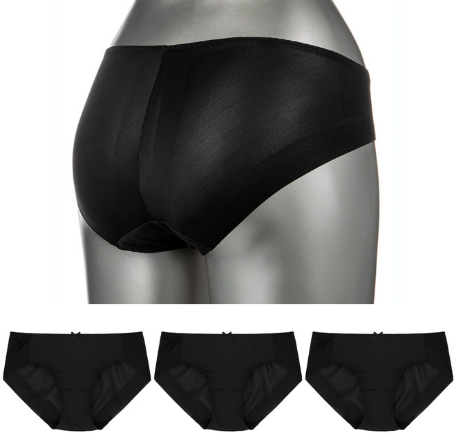 베이스알파에센셜 심플 노라인 햄팬티 3p