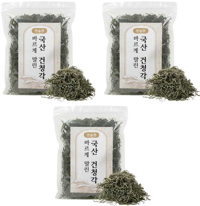 진솔찬 국산 완도 건청각, 3개, 200g