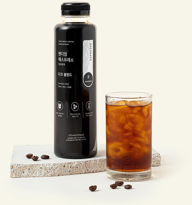 핸디엄 에스프레소 커피원액 다크 블렌드, 475ml, 1병