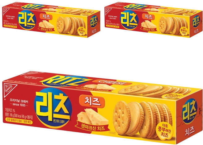 동서식품 리츠 샌드위치 크래커, 96g, 3개
