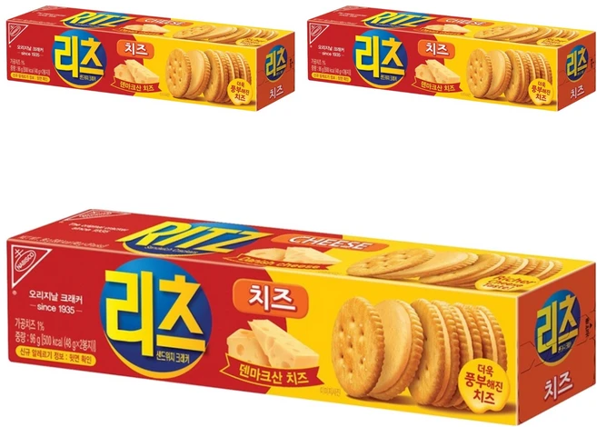동서식품 리츠 샌드위치 크래커, 96g, 3개 - 쿠팡