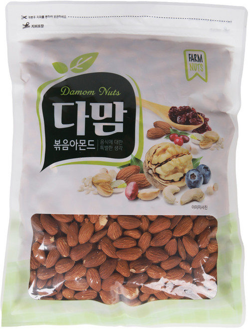 DAMOM 炒杏仁, 1kg, 1個