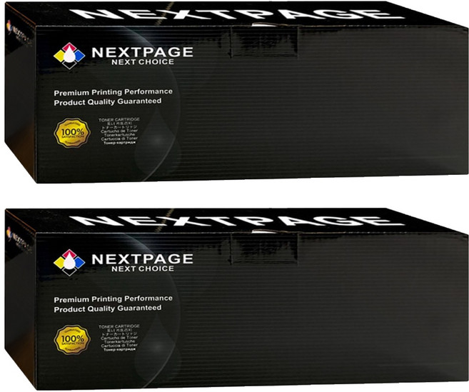 NEXTPAGE 台灣榮工 相容碳粉匣 2個, 黑色, 1組