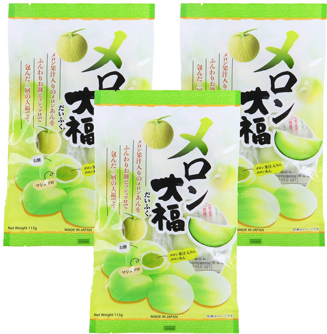 쿠보타 멜론 찹쌀떡, 113g, 3개