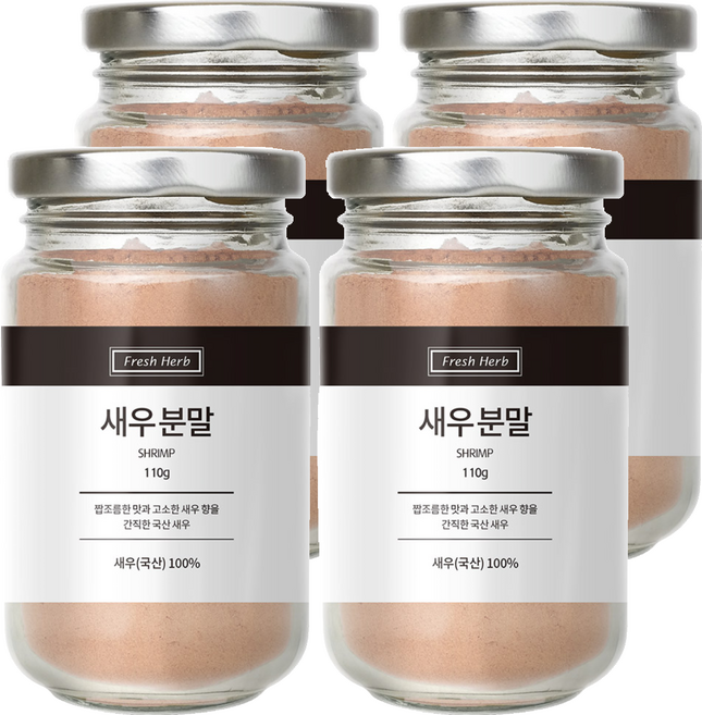 신선약초 새우 분말, 110g, 4개