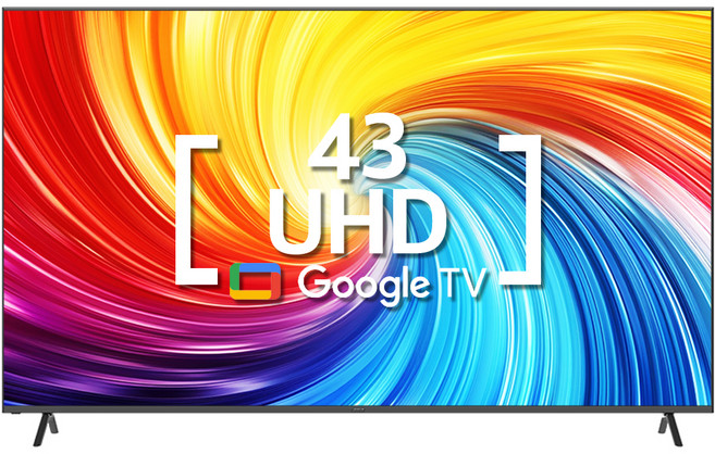 아인츠 4K UHD LED IPS 돌비 스마트 구글 5.0 TV 화이트에디션, KEZ4300SUH, 고객직접설치, 스탠드형, 109cm(43인치)
