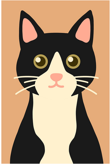 아트조이 DIY 명화그리기 10 x 15 cm, 턱시도 고양이, 1개