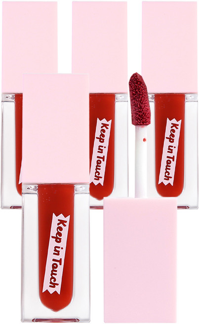 [비건뷰티] 키핀터치 젤리 립 플럼퍼 틴트, 블러디와인, 4개