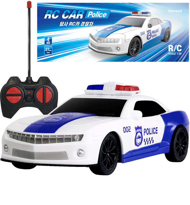 탐사 폴리스카 RC카 경찰차 작동완구, 1개