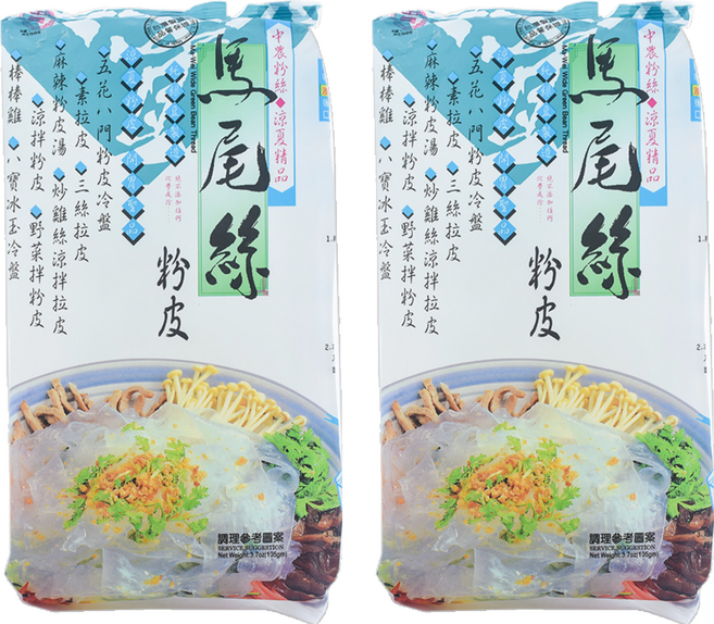 中農粉絲 馬尾絲 粉皮, 120g, 2包