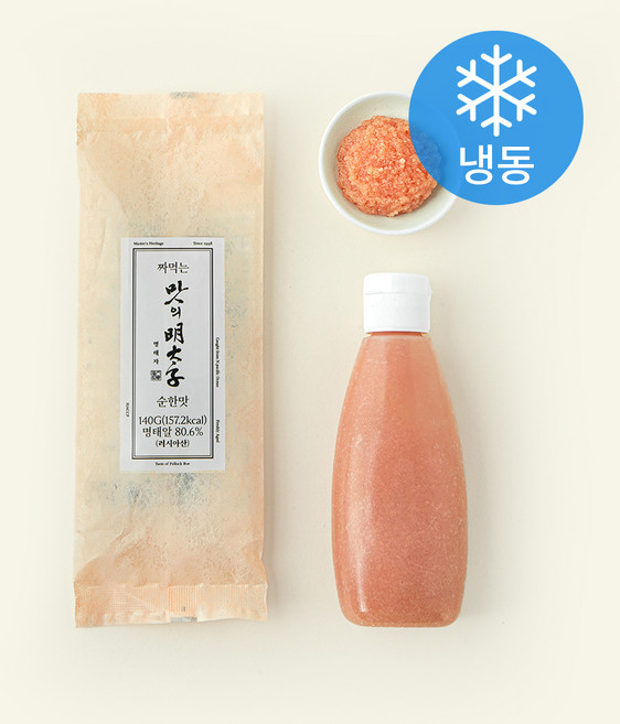 맛의명태자 짜먹는 명란 순한맛 (냉동), 140g, 1개