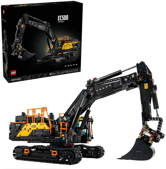 LEGO 42215 動力科技 Volvo EC500 Hybrid 挖掘機 Volvo EC500 Hybrid Excavator, 黑色, 1套